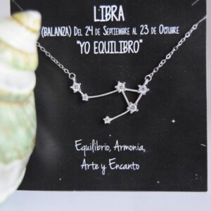 Colgante de Plata Constelación Libra