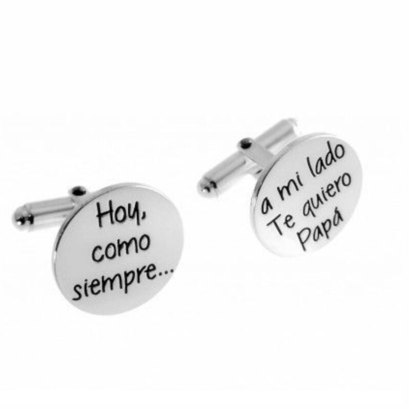 Gemelos Personalizados Plata (Hoy siempre a mi » Joyería Relojería Paraíso