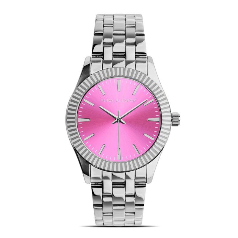 Reloj Mujer Pura Alegría Esfera Rosa