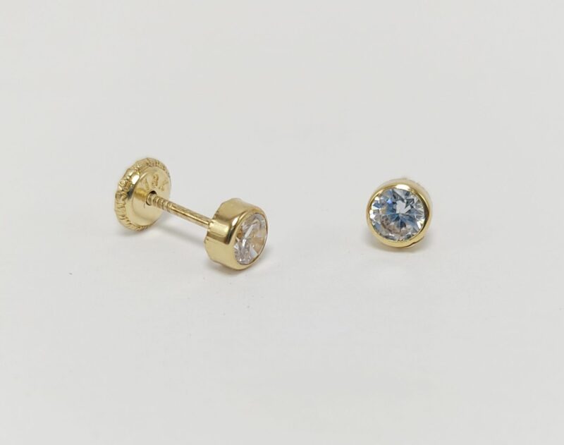 Pendientes Oro Amarillo 4mm