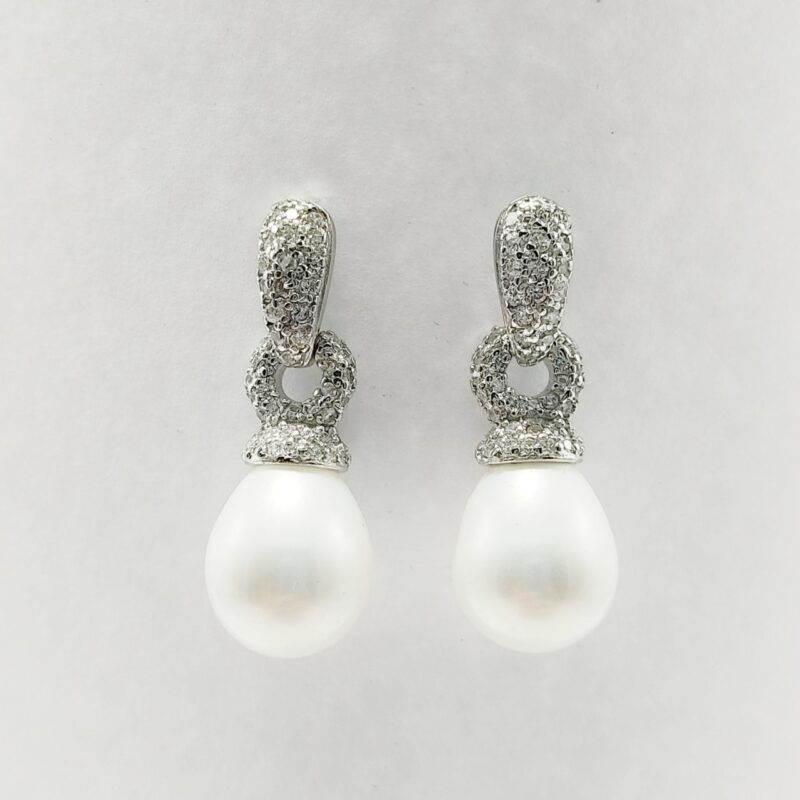 Pendientes de Novia Lagrima Perla Shell