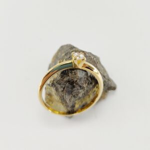 Anillo Pedida Oro Amarillo con 4 Garras