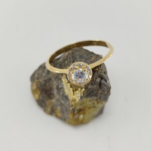 Anillo Oro Amarillo Roseta