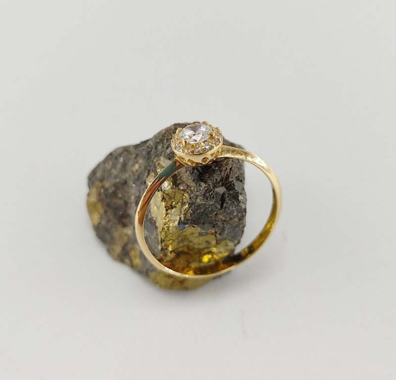 Anillo Oro Amarillo Roseta