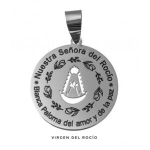 Medalla Plata Virgen del Rocío Calada