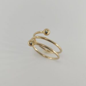 Anillo Oro Amarillo Espiral