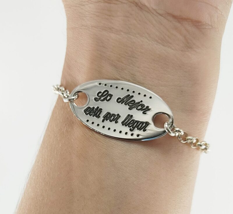 Pulsera de Plata Lo Mejor está por Llegar