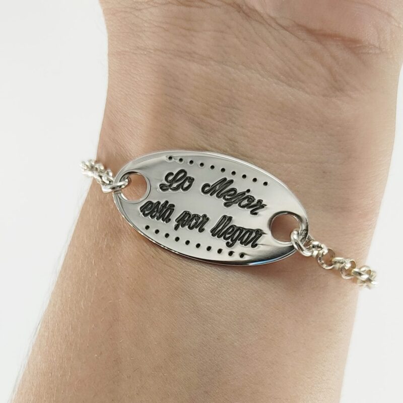 Pulsera de Plata Lo Mejor está por Llegar