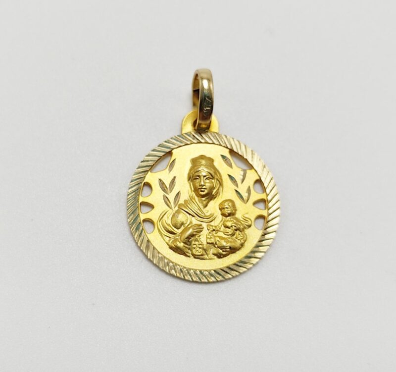Medalla de Oro Amarillo Virgen del Carmen