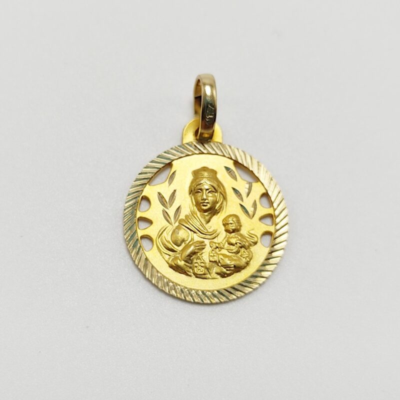 Medalla de Oro Amarillo Virgen del Carmen