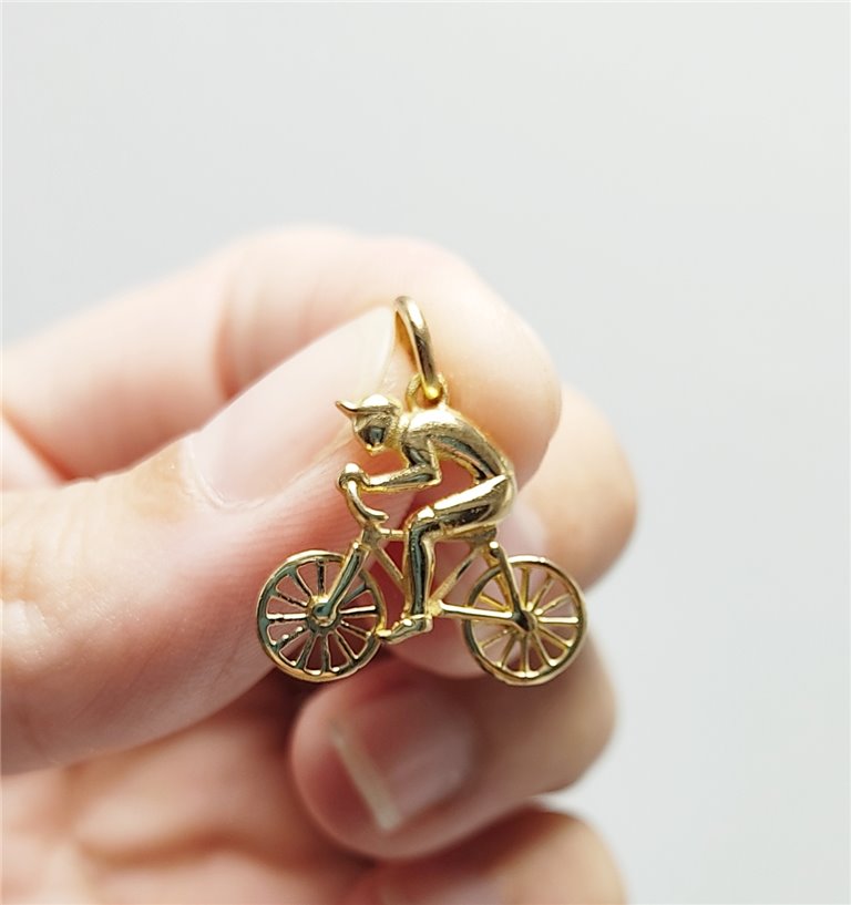 Colgante Bicicleta Oro
