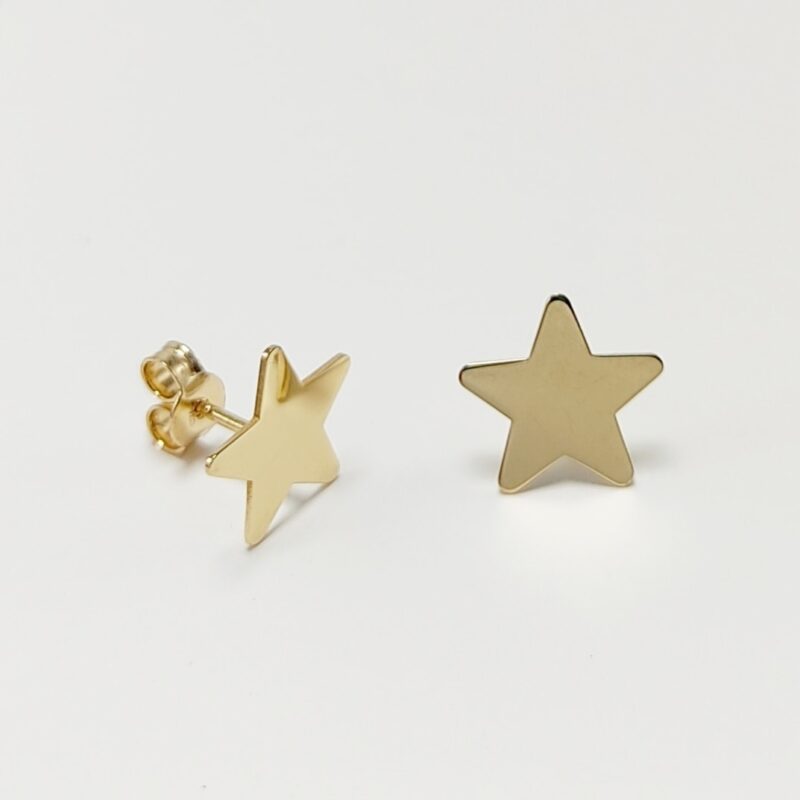 Pendientes Estrella Oro Amarillo Mujer