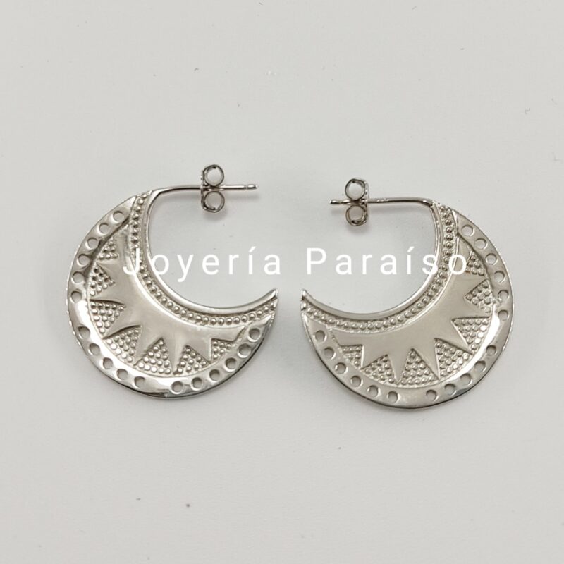 Pendientes de Plata con diseño Inca