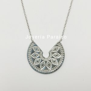 Conjunto Gargantilla Plata Maya