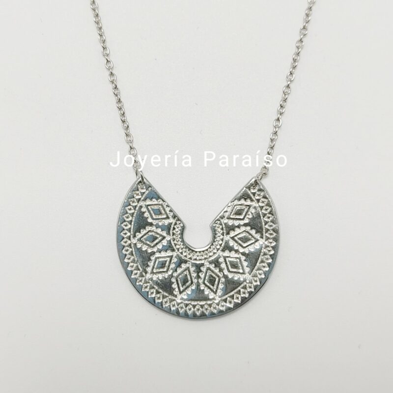 Conjunto Gargantilla Plata Maya