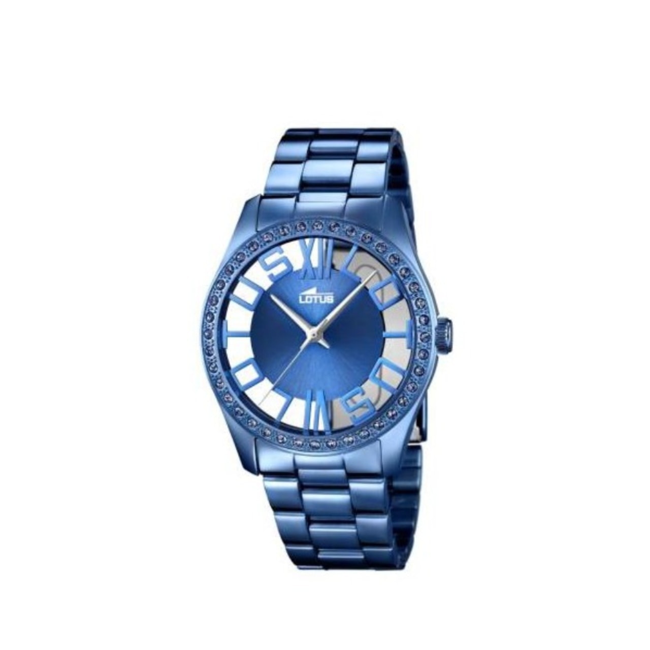 Lotus Reloj Mujer Acero Bicolor Armis Números Grandes Azul 18839/3