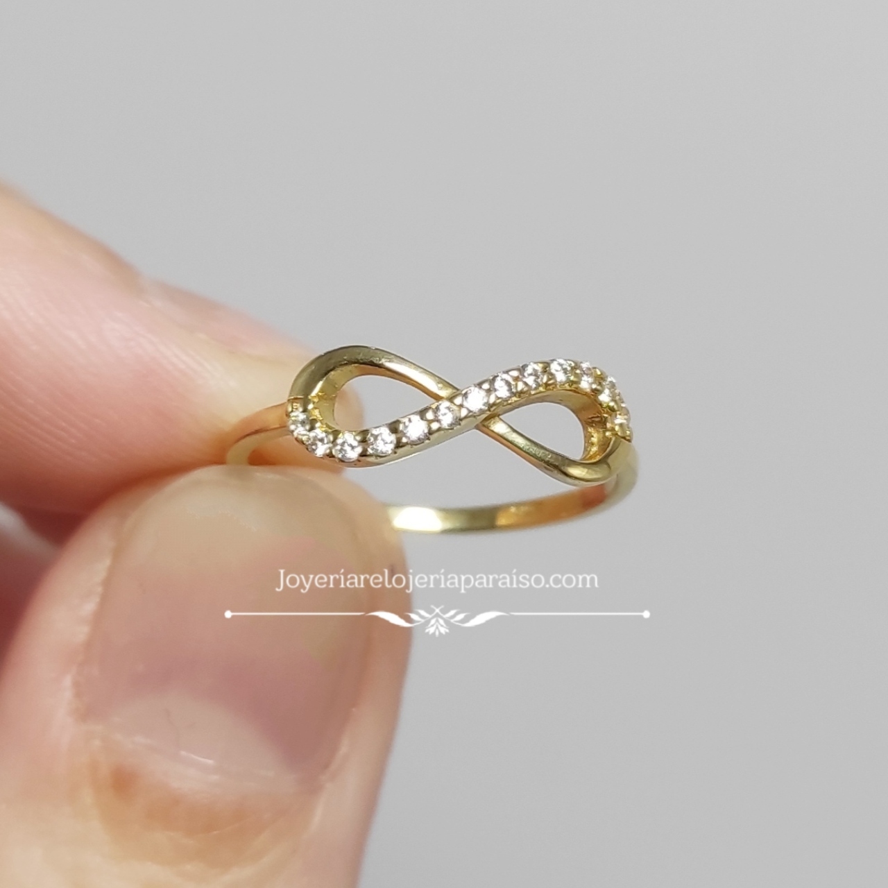 Anillo Pedida Oro Amarillo Infinito » Joyería Relojería Paraíso