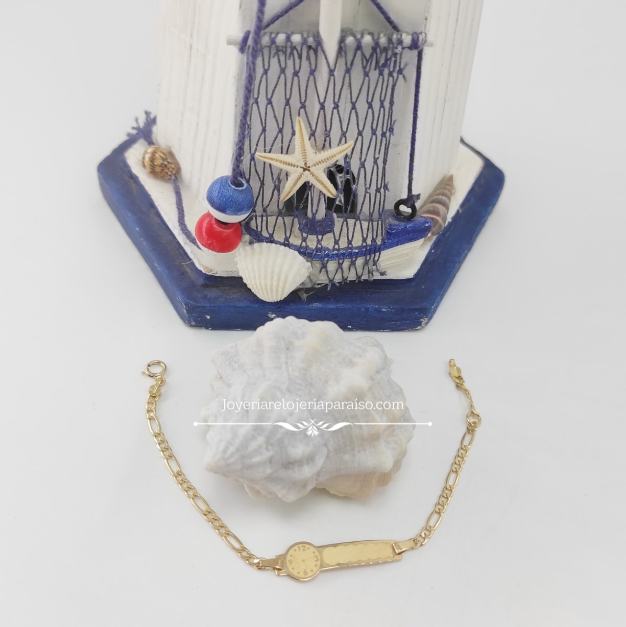 Esclava de Oro para Bebe con Reloj Joyeria Relojeria Paraiso