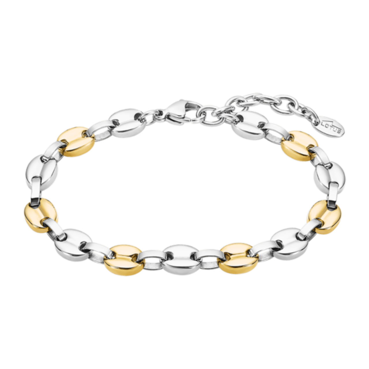 Pacer navegación carga Pulsera Lotus Acero Eslabones Mujer Bicolor » Joyería Relojería Paraíso