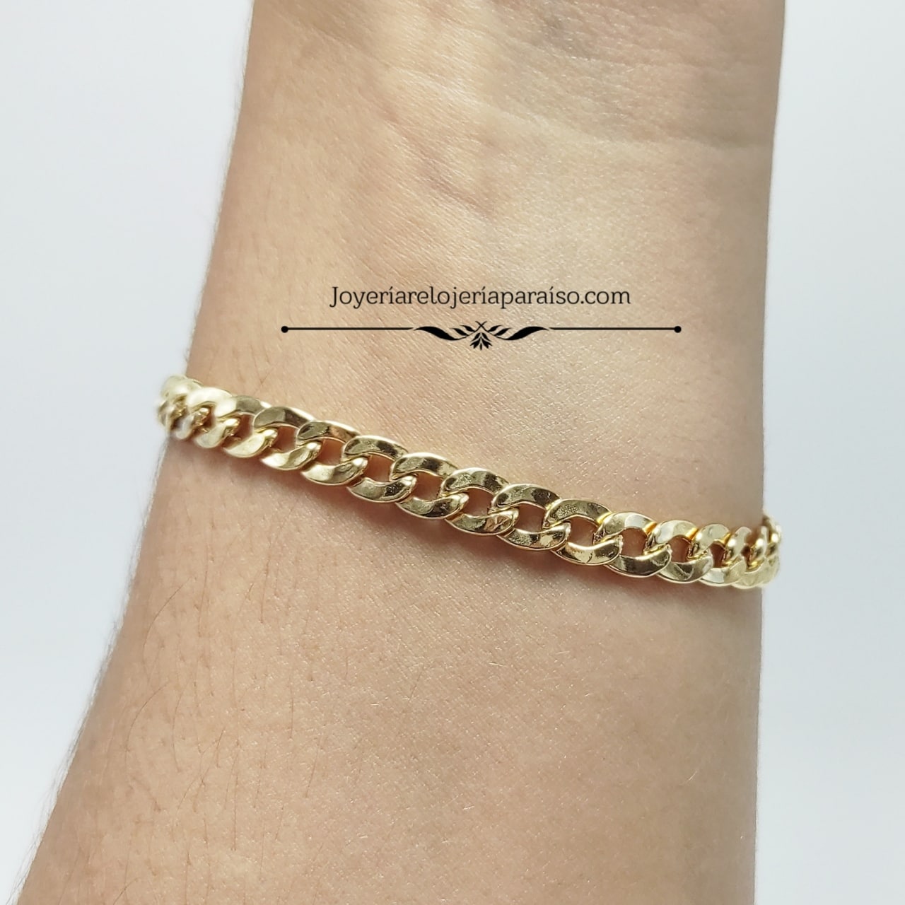 Pulsera de Oro Barbada » Relojería Paraíso
