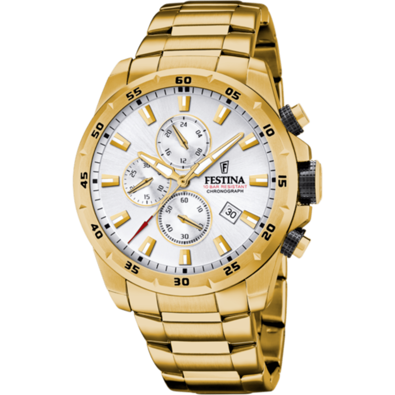 Reloj Festina Hombre Eslabones Dorados » Relojería Paraíso