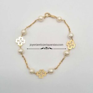 pulsera trebol niña