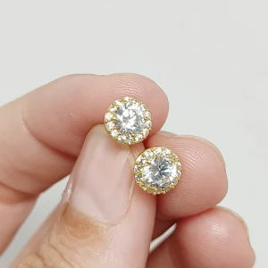 Pendientes Oro Mujer Rosetón