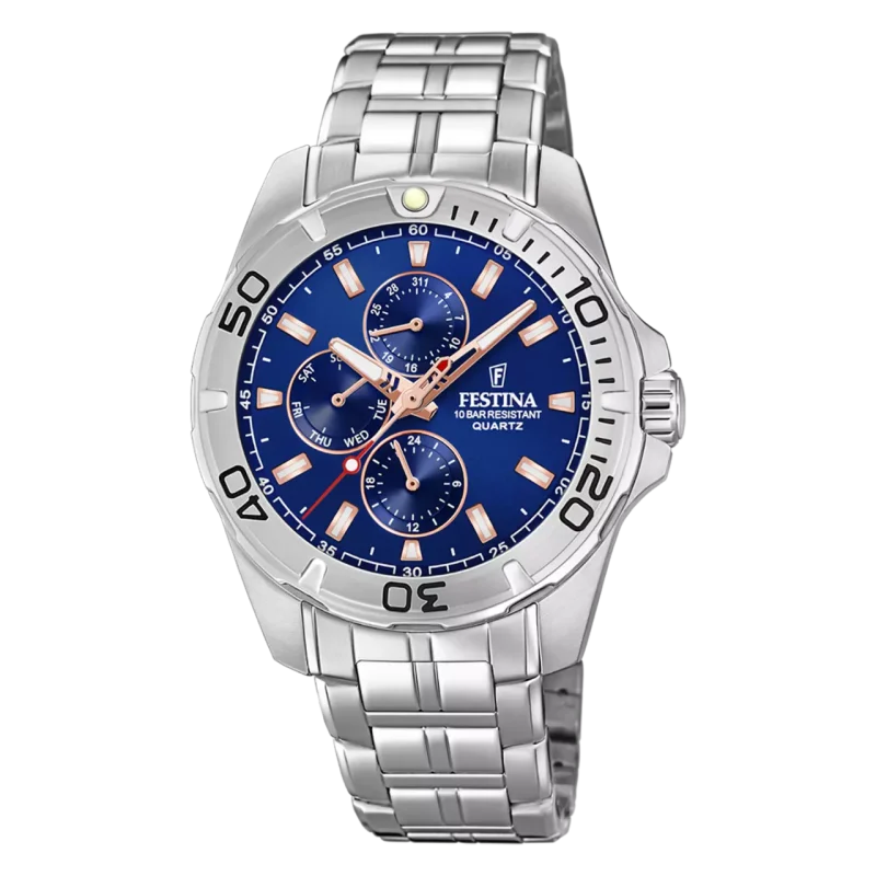 Reloj Festina Hombre Acero esfera azul