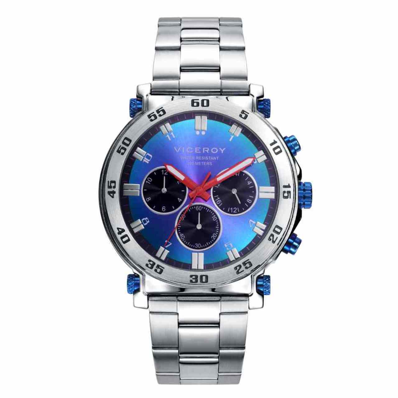Reloj Hombre Acero Viceroy Analógico - Digital Esfera Azul