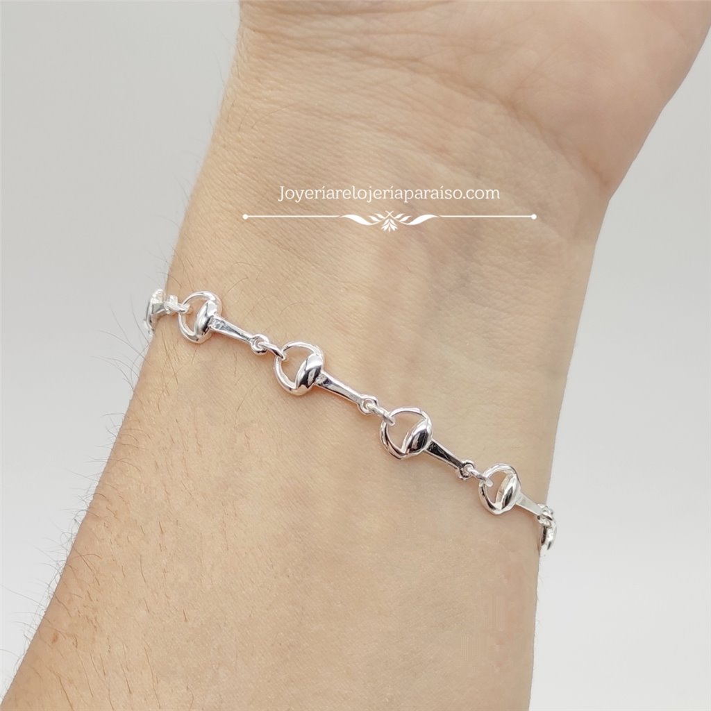 Pulseras de Plata - Pulseras de Plata Mujer » Joyería Relojería Paraíso