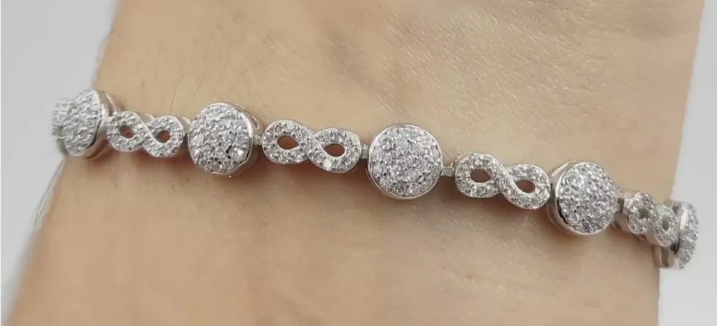 pulseras para novias infinitos y circonitas