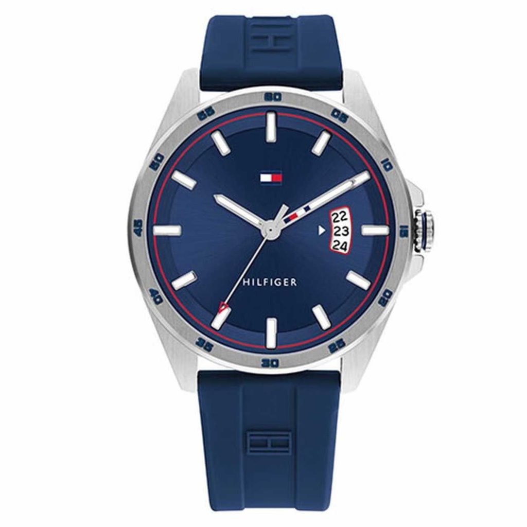 Reloj Tommy Hilfiger Correa Caucho Azul Joyeria Relojeria Paraiso