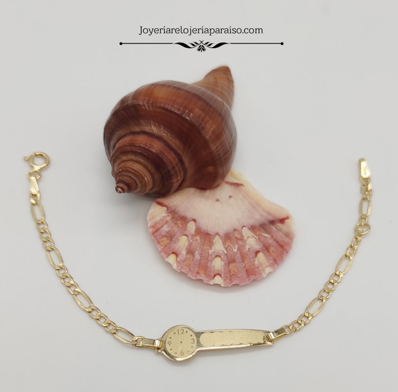 Esclava de Oro para Bebe con Reloj Joyeria Relojeria Paraiso